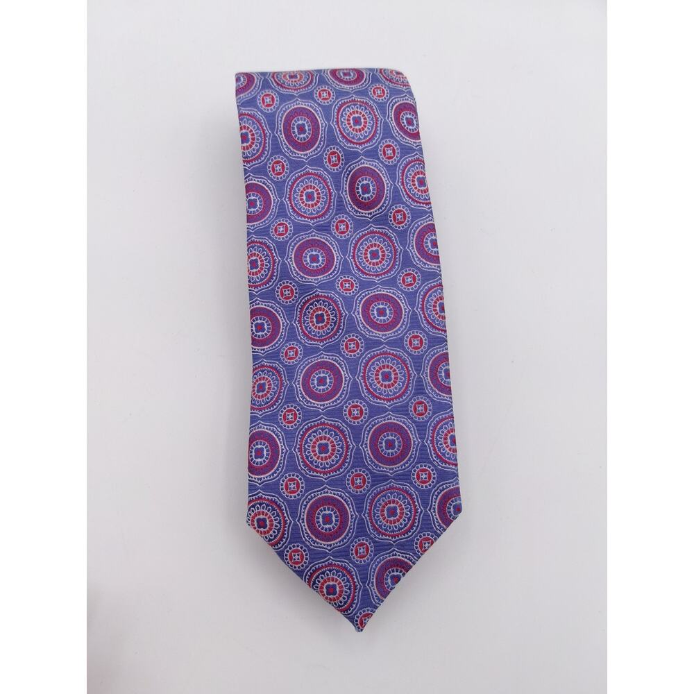 NWT Jos. A. Bank Reserve 100% Silk Blue Medallion Tie $79.50 Retail